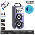 Radio FM matériel en bois sans fil batterie 1200mAh imperméable bluetooth haut-parleur